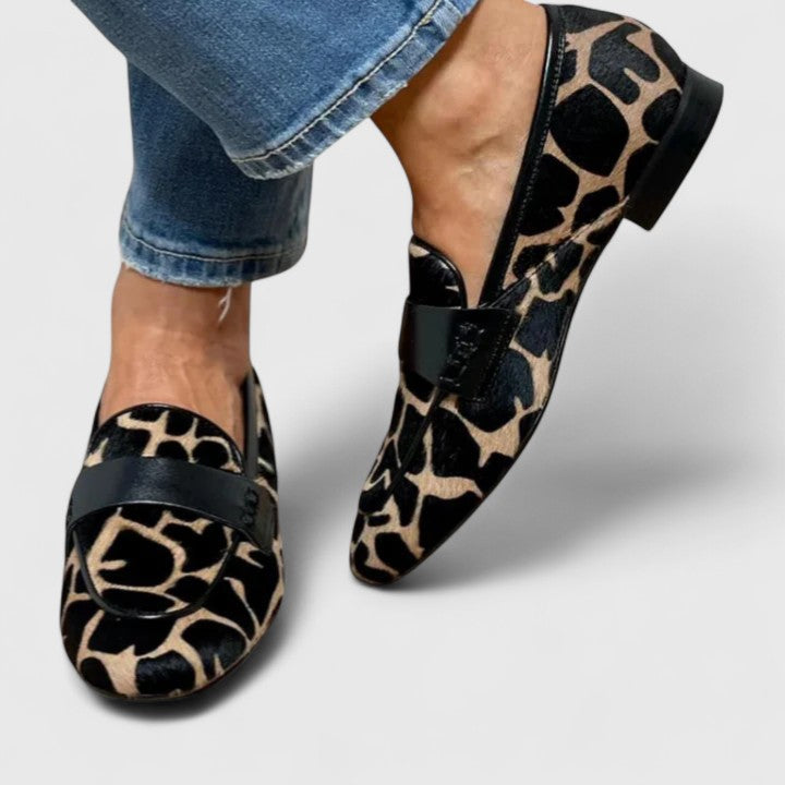 Paisley | Leopard Strap Loafers