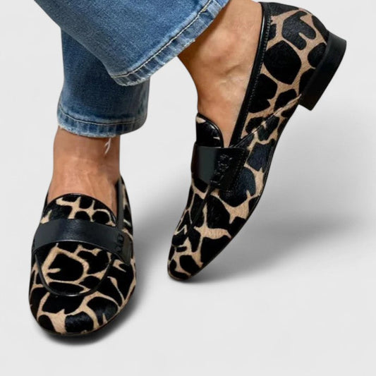 Paisley | Leopard Strap Loafers