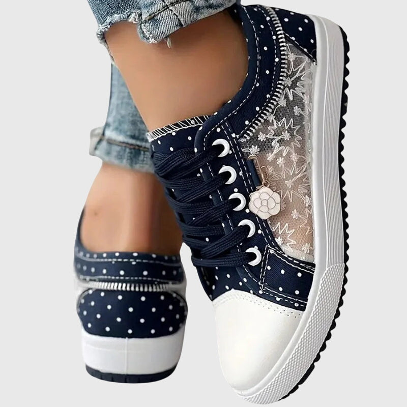 Cecil | Lace-Up Casual Sneakers