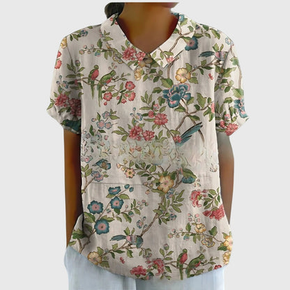 Jenna | Floral Collar Blouse