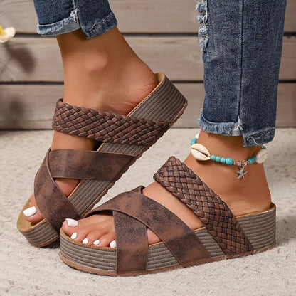 Riley | Braided Strap Sandals