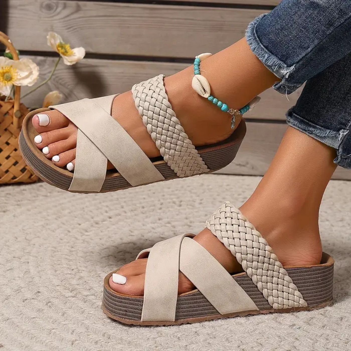 Riley | Braided Strap Sandals