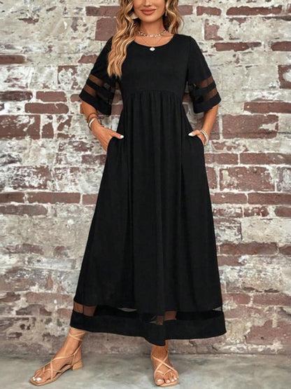 Beatrice | Women Elegant Sheer Panel Maxi Dress
