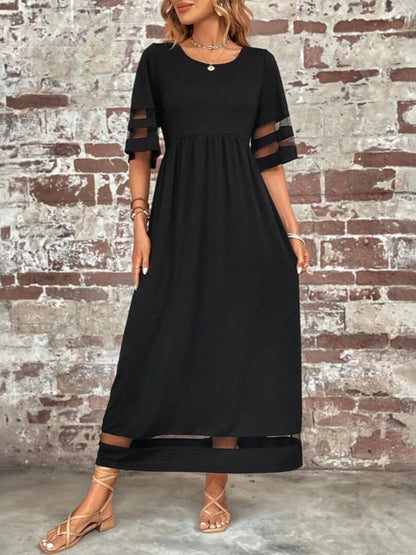 Beatrice | Women Elegant Sheer Panel Maxi Dress
