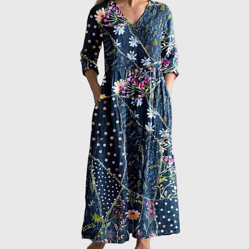 Maribel | Elegant Patchwork Dress