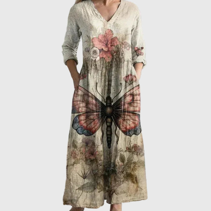 Maribel | Elegant Patchwork Dress