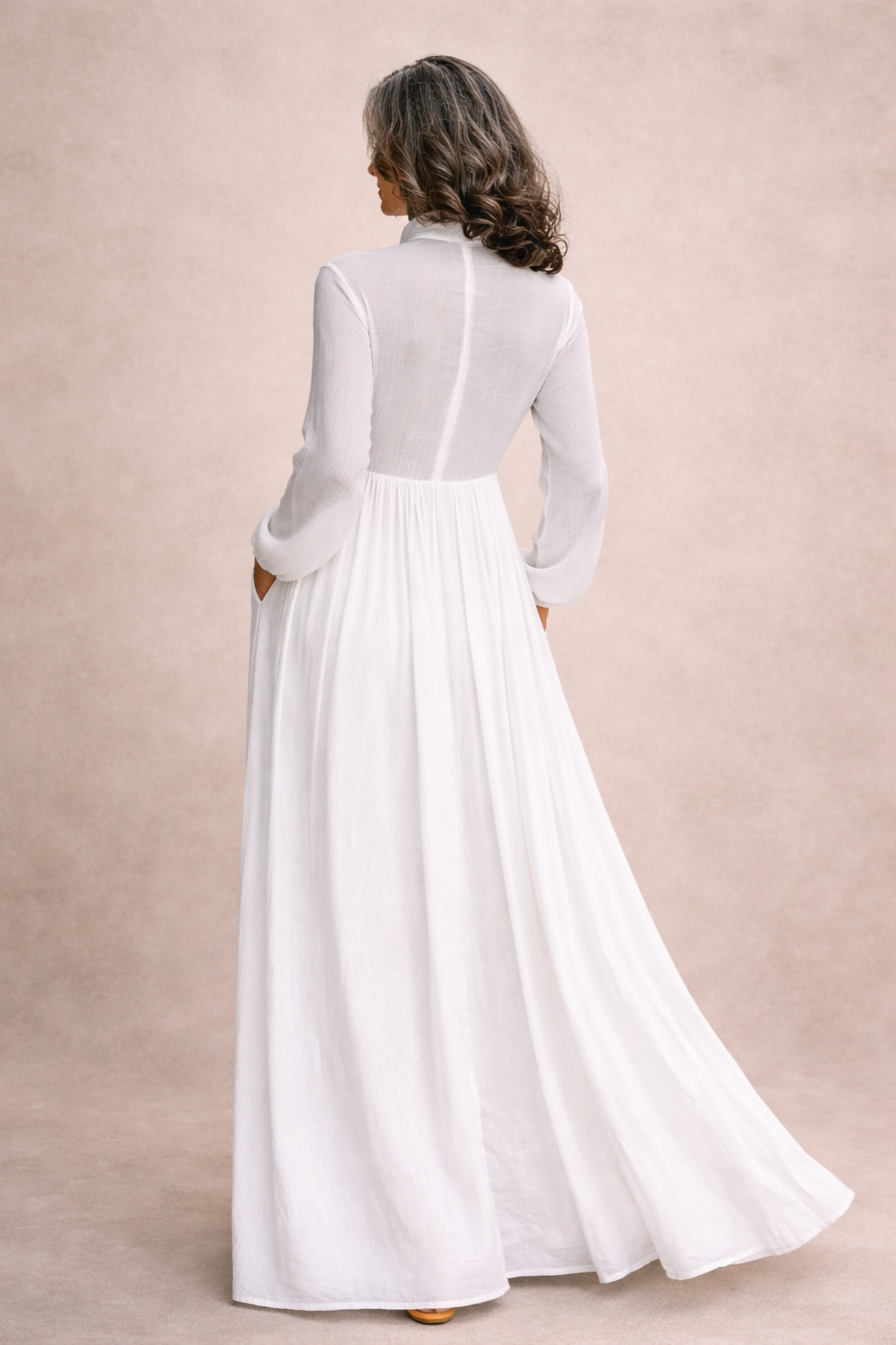 Serena | Flowing Button-Front Maxi Dress