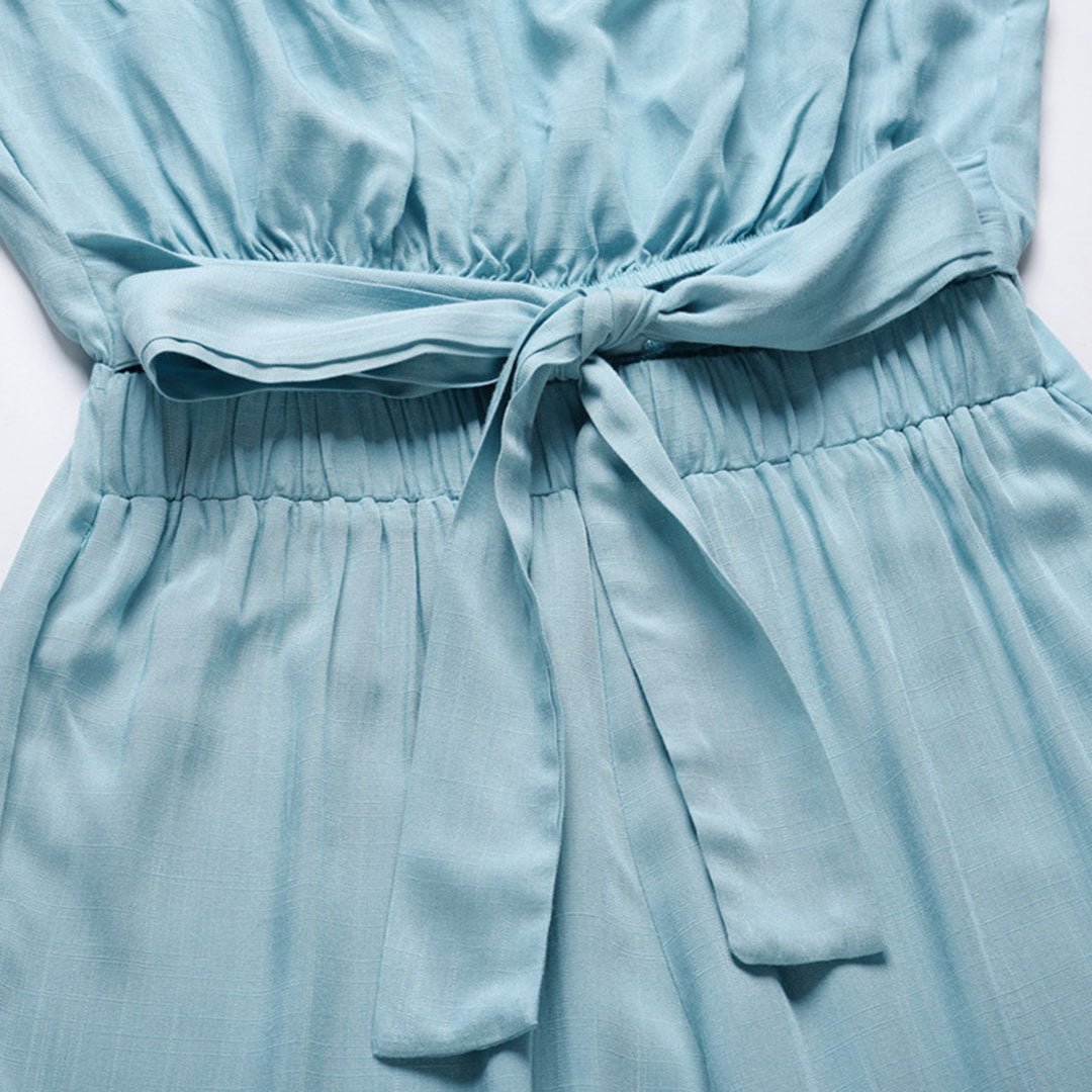 Elowen | Strapless Tie-Waist Jumpsuit