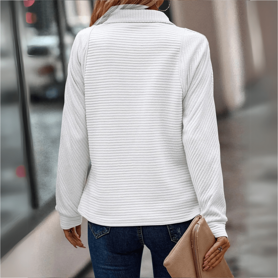 Riley | Half-Zip Knit Top