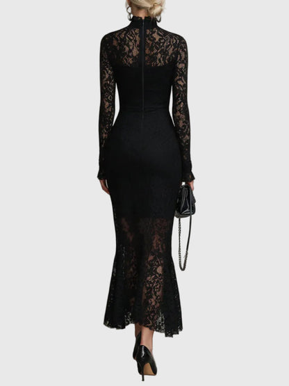 Vanessa | Elegant Lace Fishtail Dress