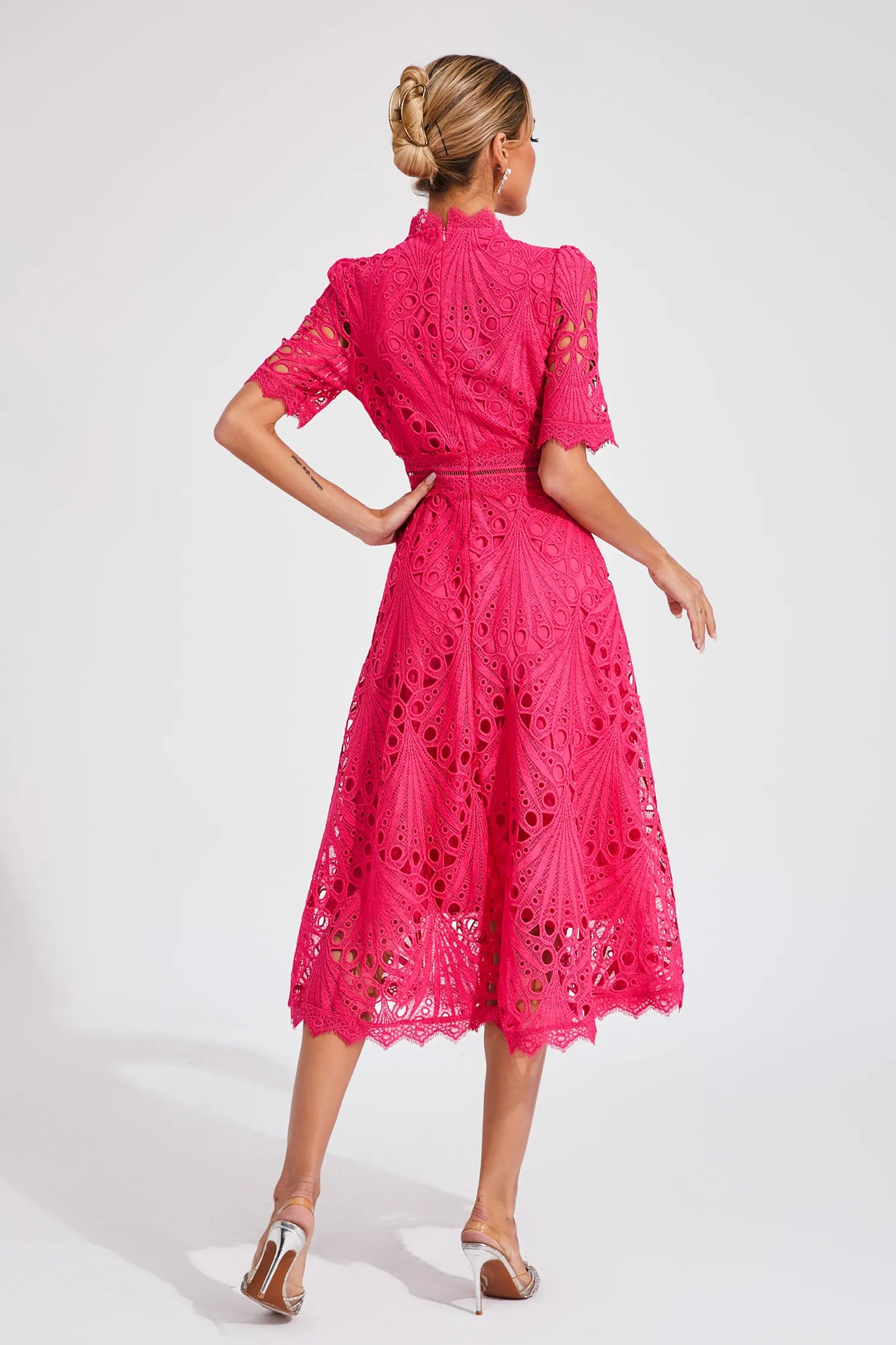 Anna | Women Summer High Neck Midi Dress
