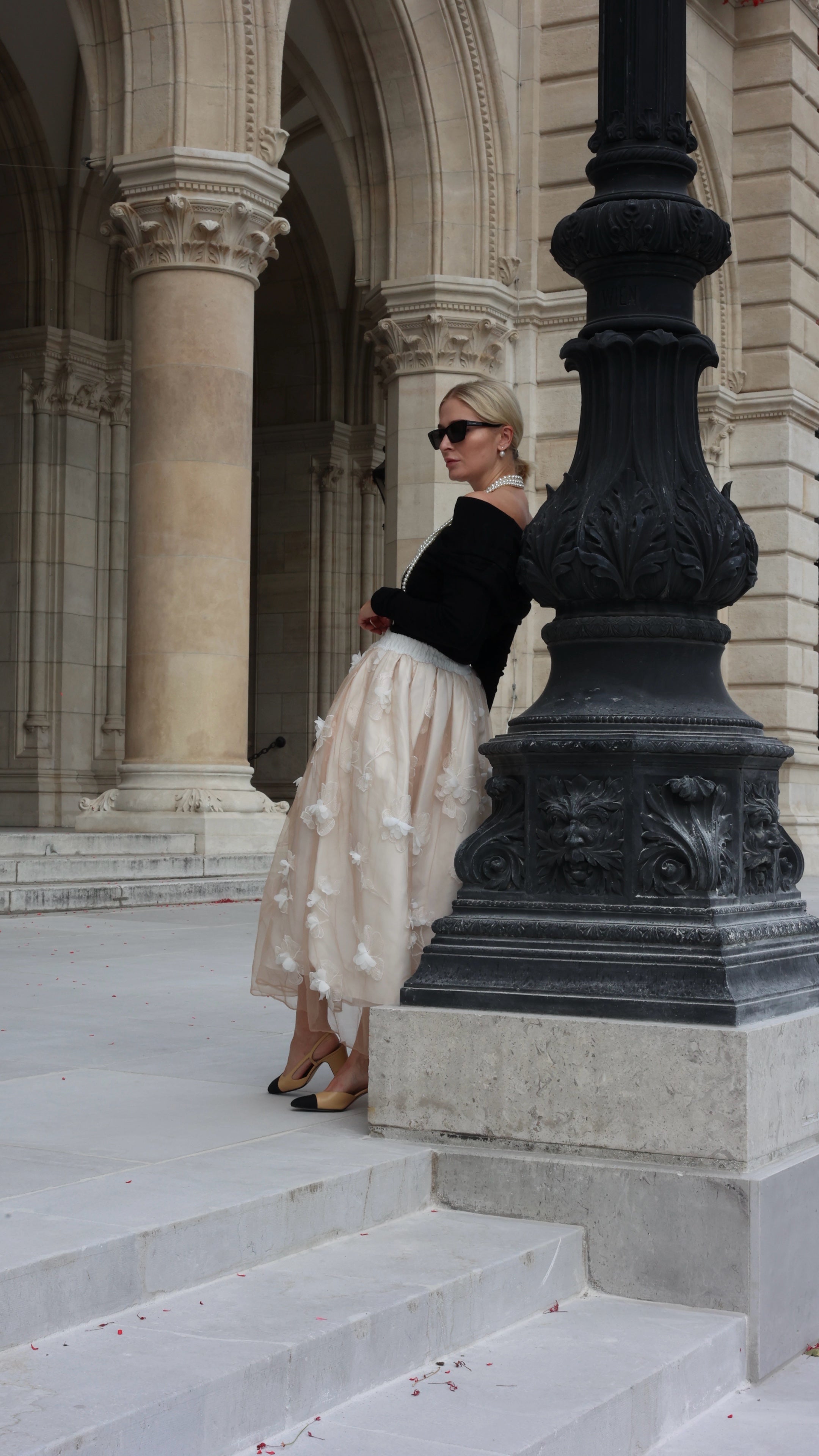 Teresa® | Falda Midi Blanca