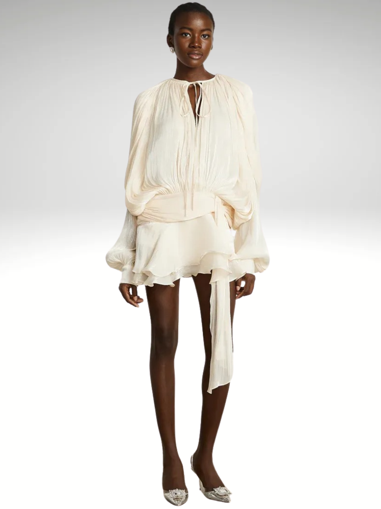 VESTIDO MINI DRAPEADO ISLA