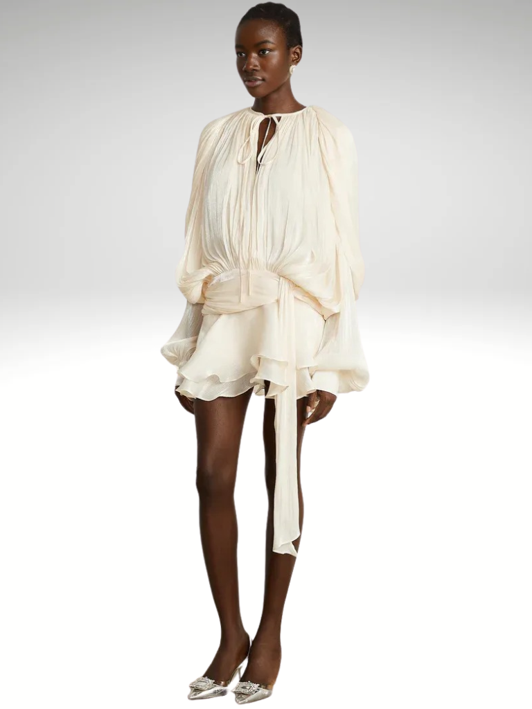 VESTIDO MINI DRAPEADO ISLA