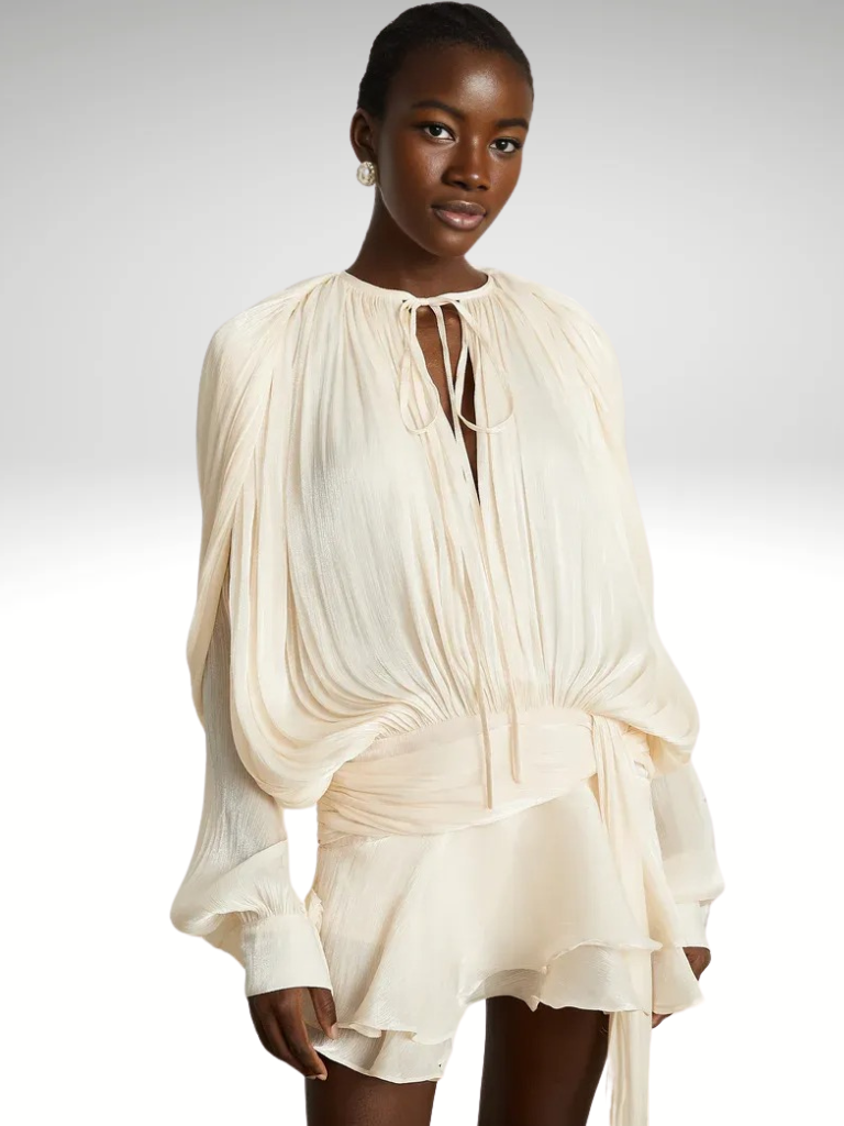 VESTIDO MINI DRAPEADO ISLA