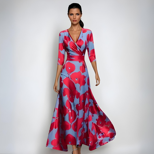 Brooklyn | Women Summer Floral Wrap Maxi Dress