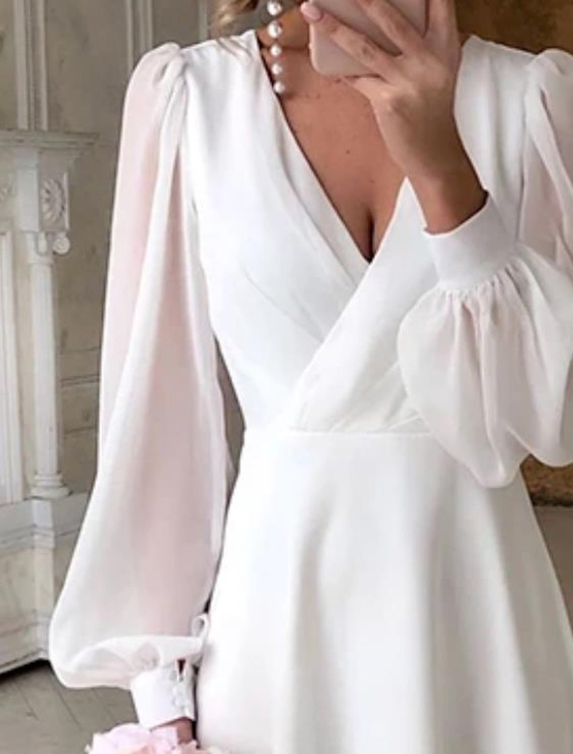 Kimberly | Women Elegant Long Sleeve Wrap Maxi Dress