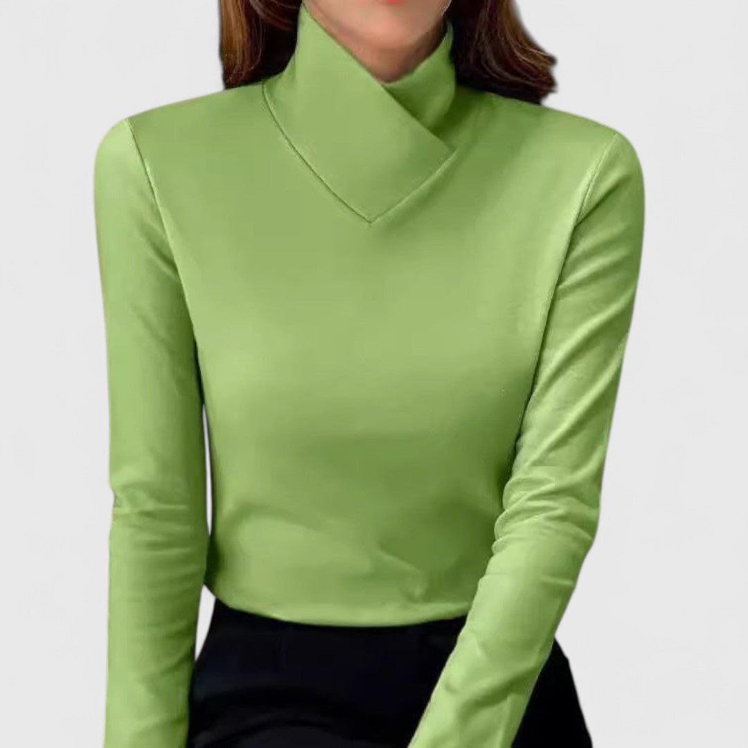 Anna | Asymmetrical Collar Top