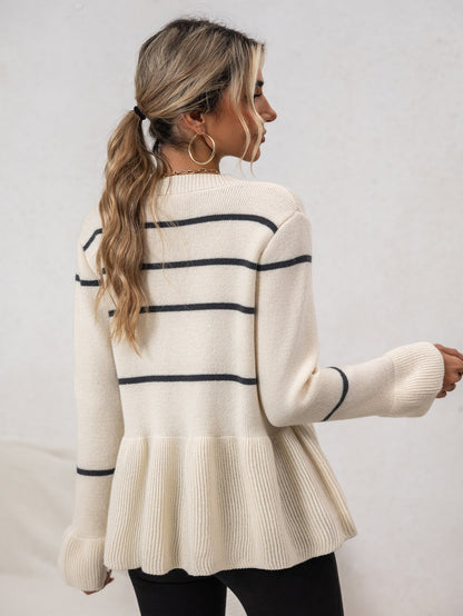 Chic Striped Cardigan for Everyday Wear