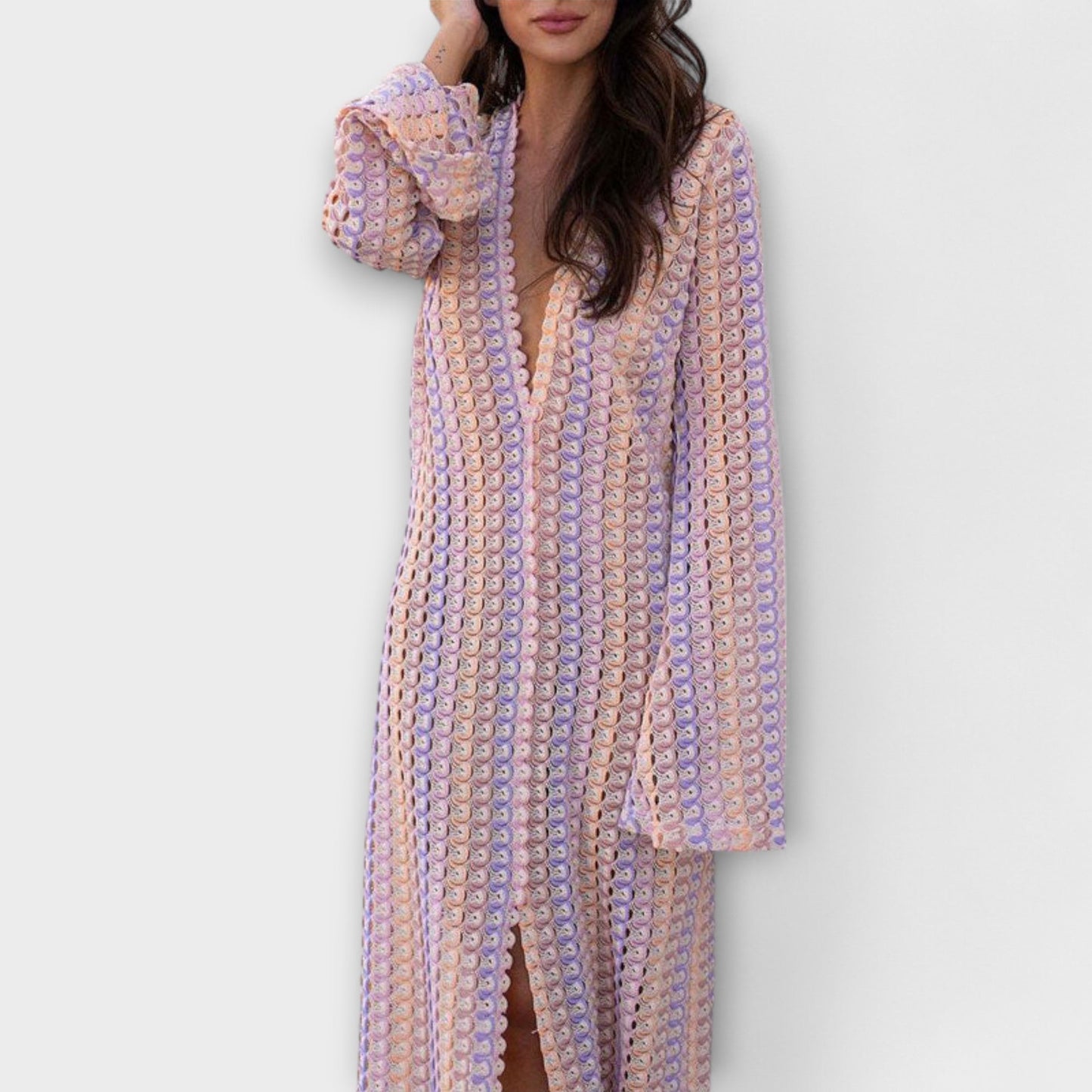 Elina V-Neck Maxi Dress for Summer Getaways