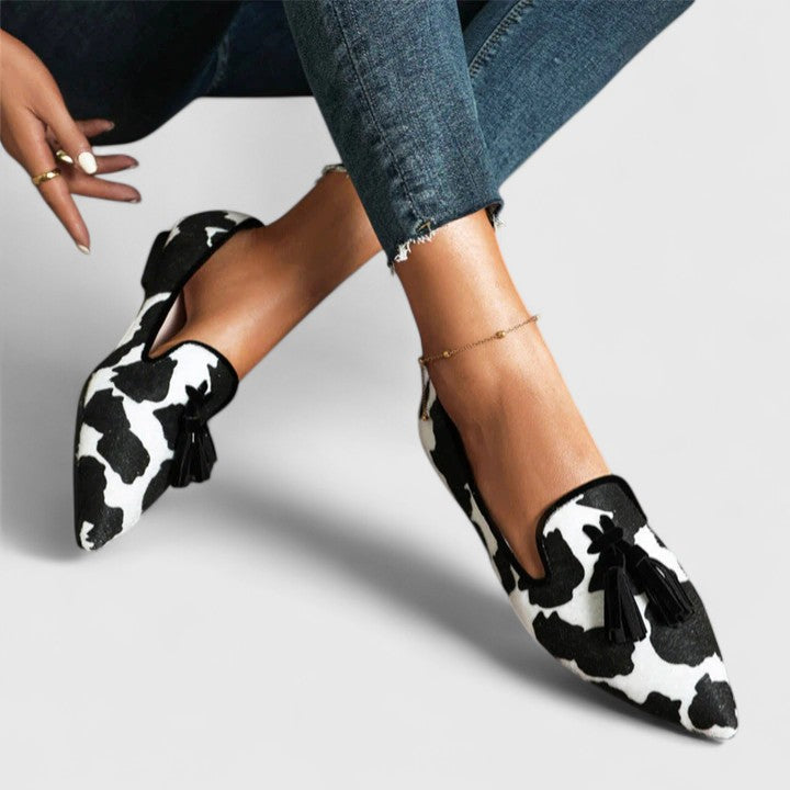 Jolina | Tassel Slip-On Flats