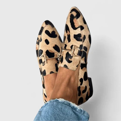 Delilah | Leopard Bit Flats