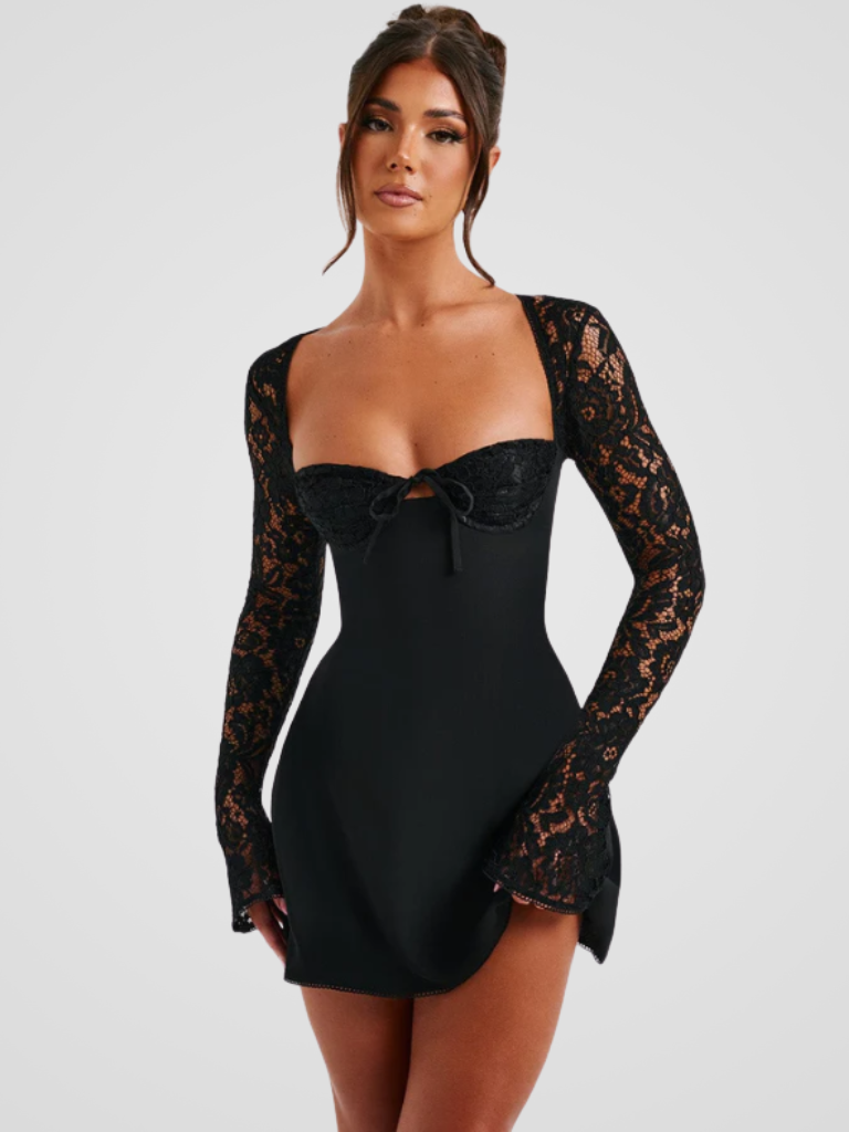 VESTIDO MINI DE ENCAJE AMÉLIE