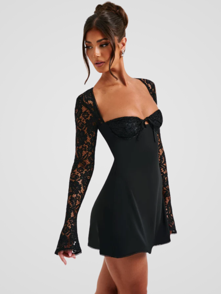 VESTIDO MINI DE ENCAJE AMÉLIE