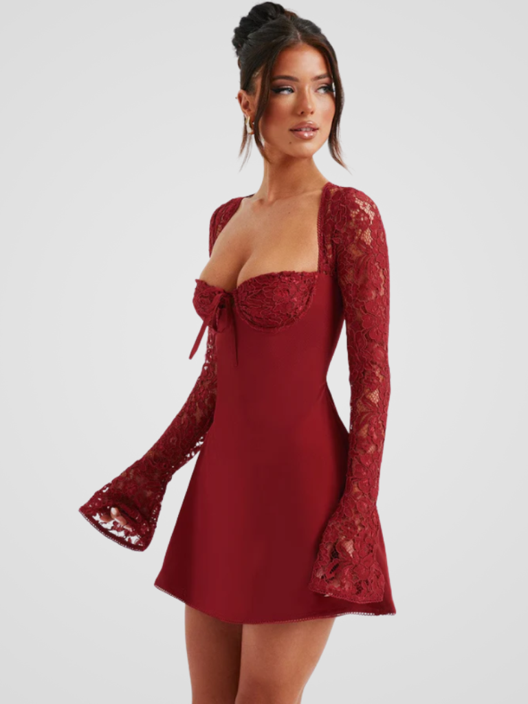 VESTIDO MINI DE ENCAJE AMÉLIE