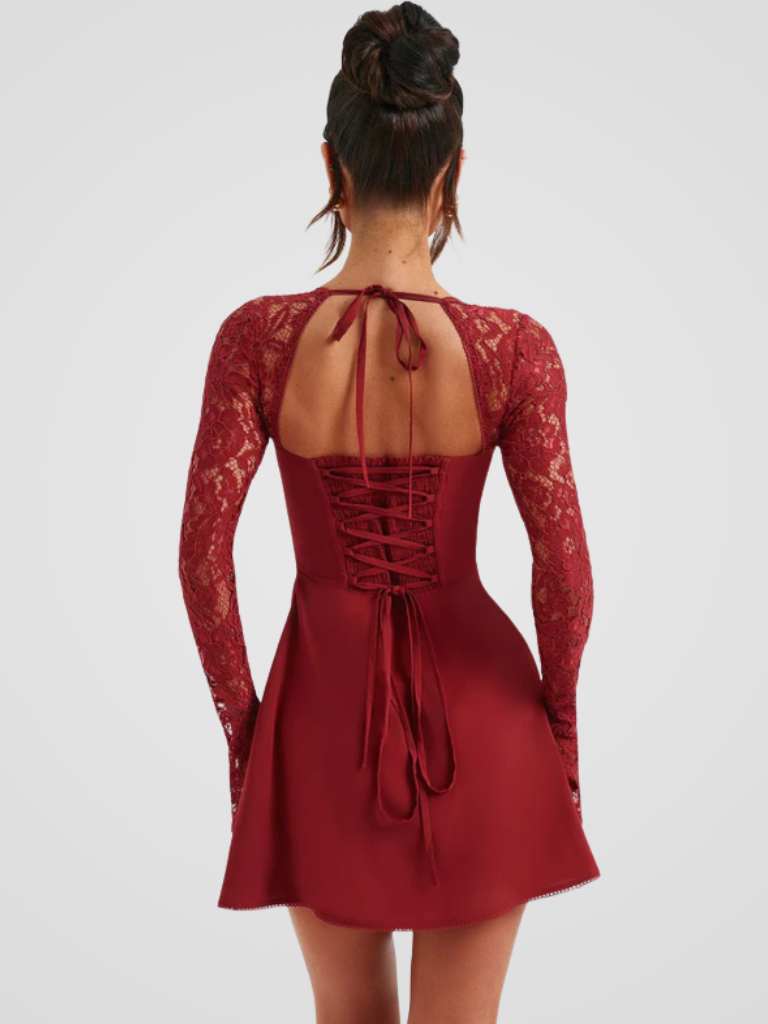 VESTIDO MINI DE ENCAJE AMÉLIE