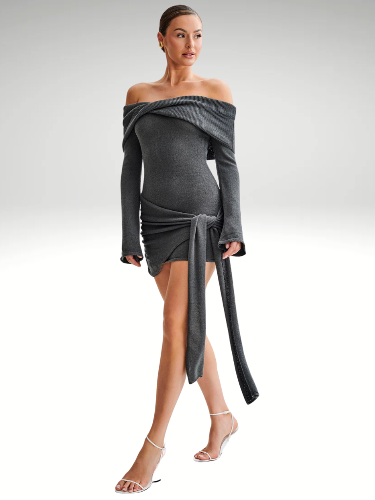 VESTIDO MINI ENVOLVENTE GLAMUROSO