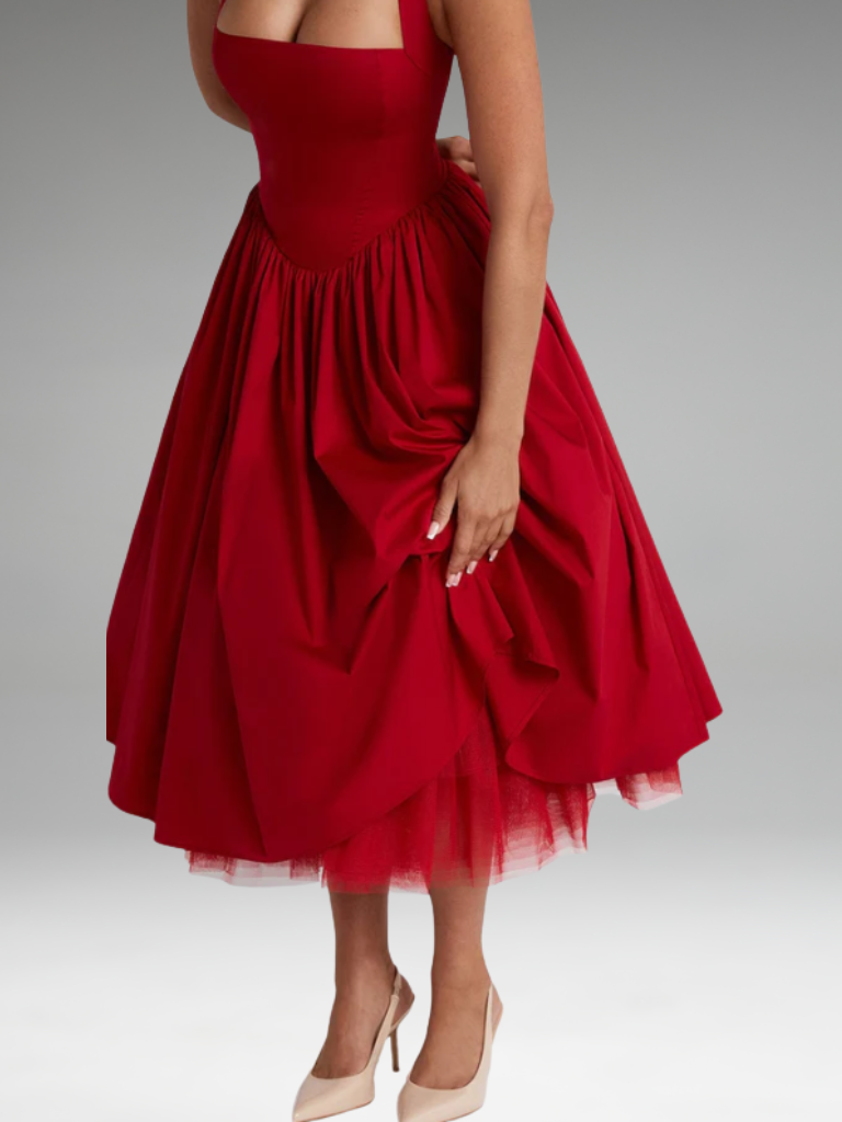 VESTIDO MIDI VIVIENNE GRACE