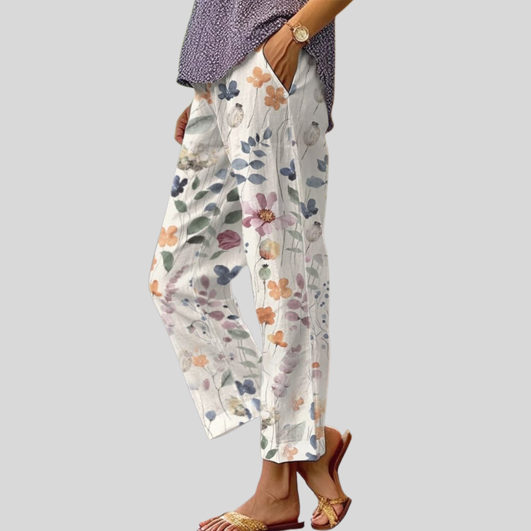 Amara | Floral Relaxed Pants