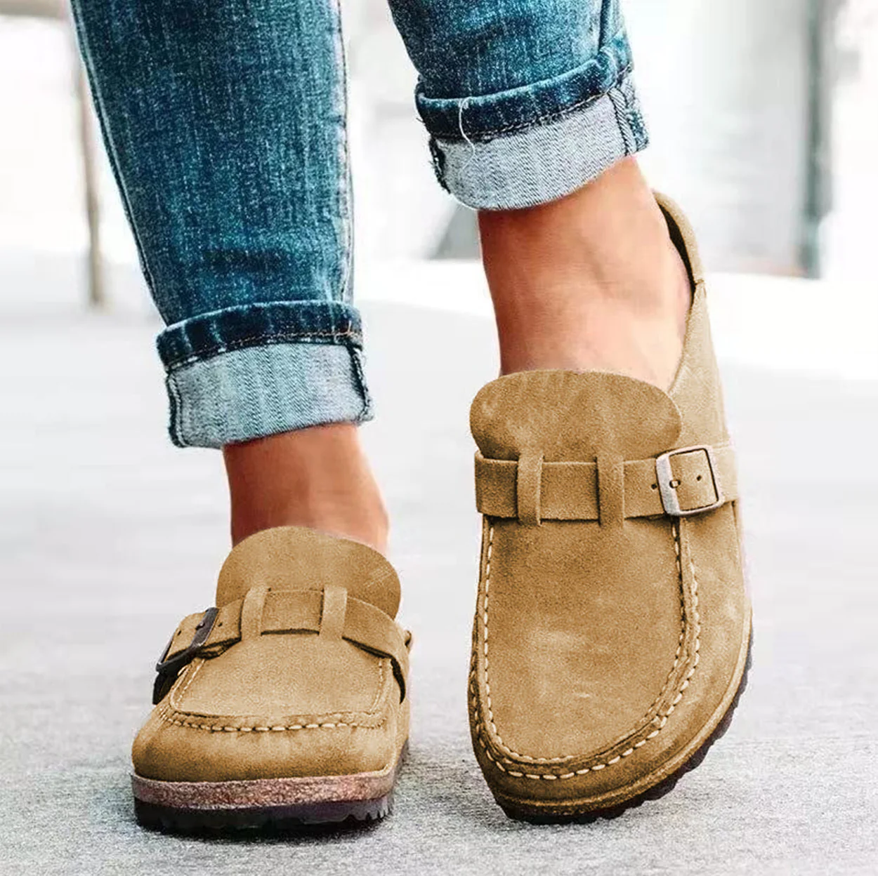 Bailey | Buckle Suede Loafers