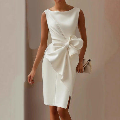 Charlotte | Women Summer Bow Detail Midi Dress