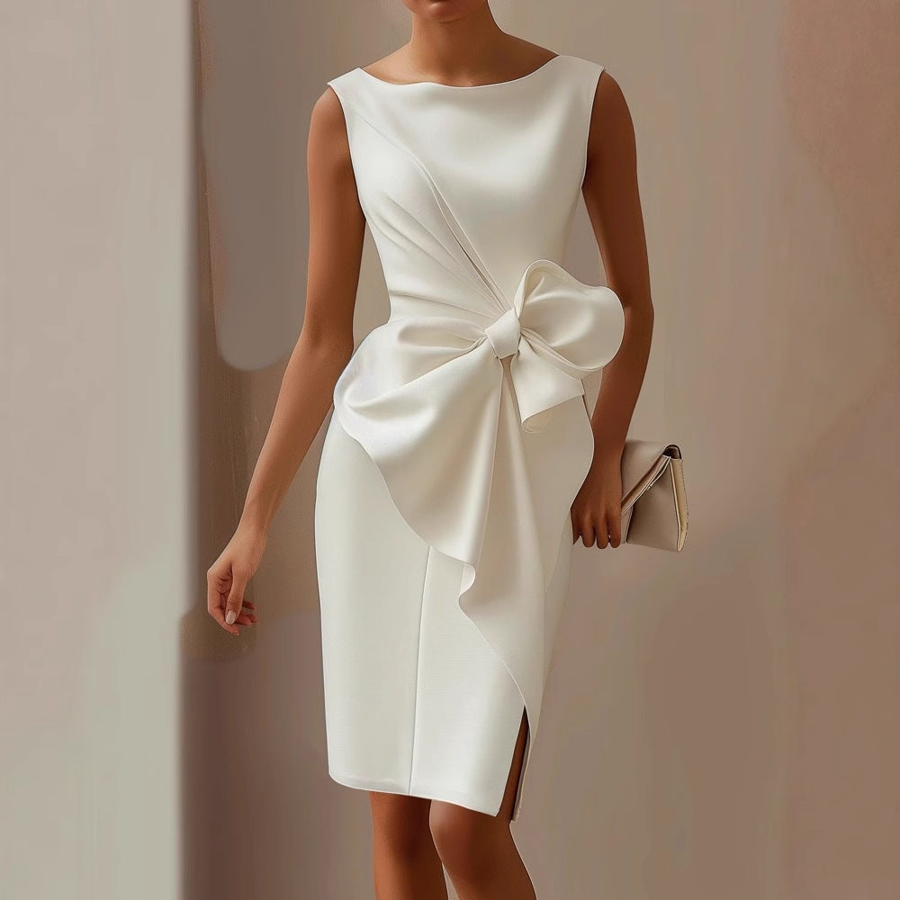 Charlotte | Women Summer Bow Detail Midi Dress