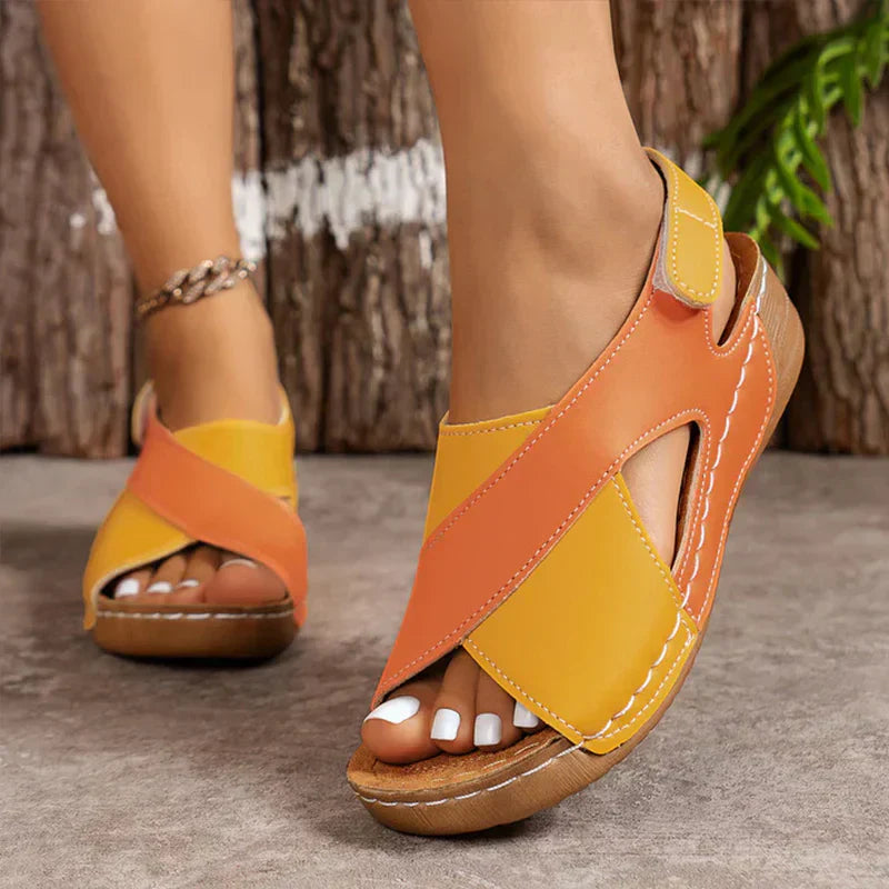 Martina | Womens Orthopedic Cross Strap Sandals
