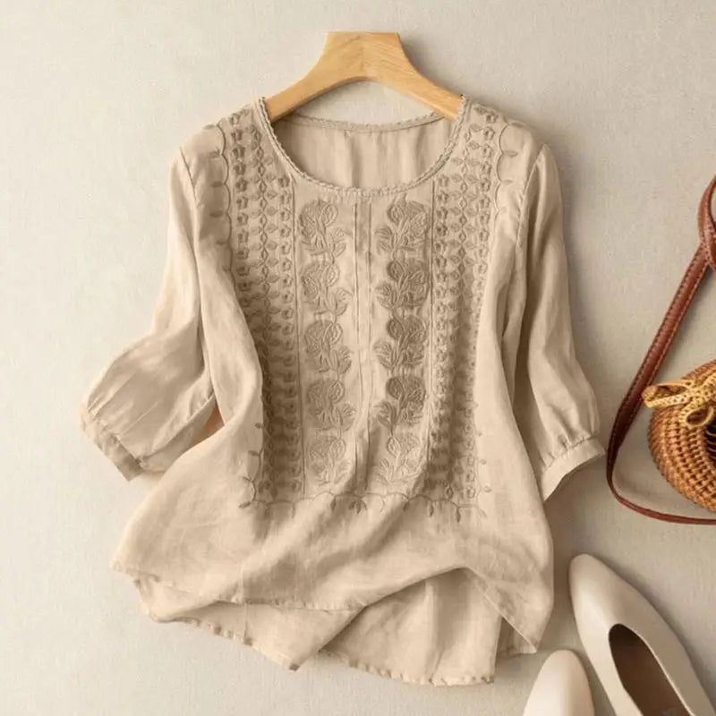 Aurora | Embroidered Detail Blouse