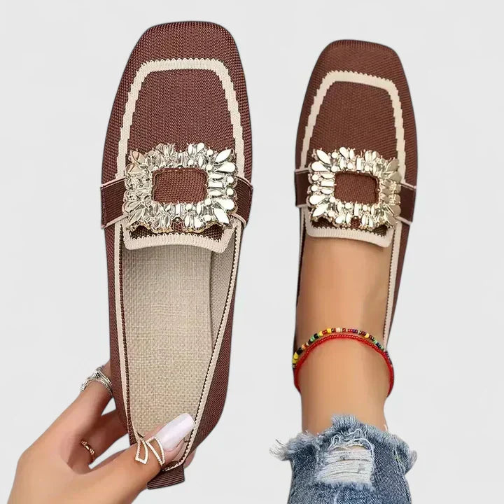 Brielle | Jewel Buckle Flats