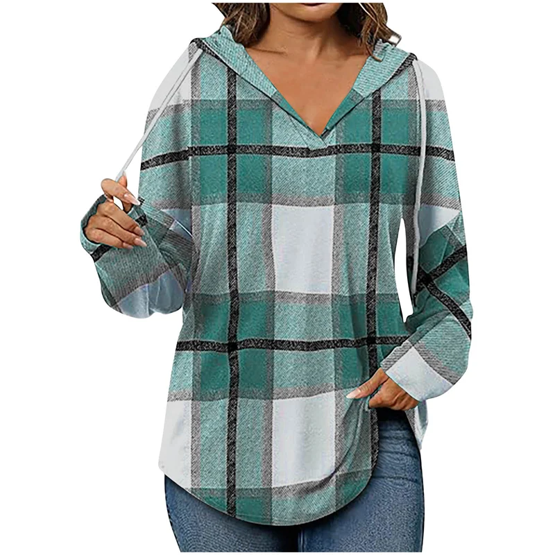 Ruby - Cozy Oversized V-Neck Hoodie for Everyday Wear