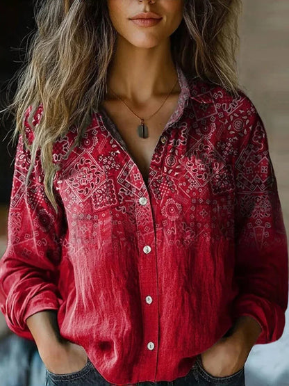 Daria | Printed Button Shirt
