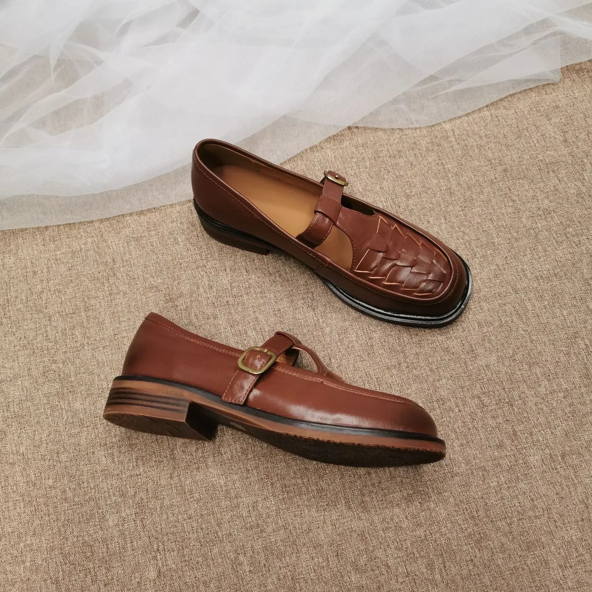 Pilar® | Zapatos Mary Jane ortopédicos de cuero vegano