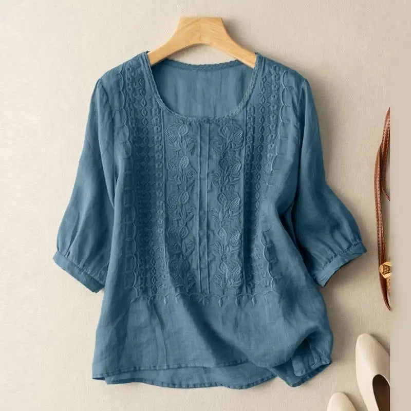 Aurora | Embroidered Detail Blouse
