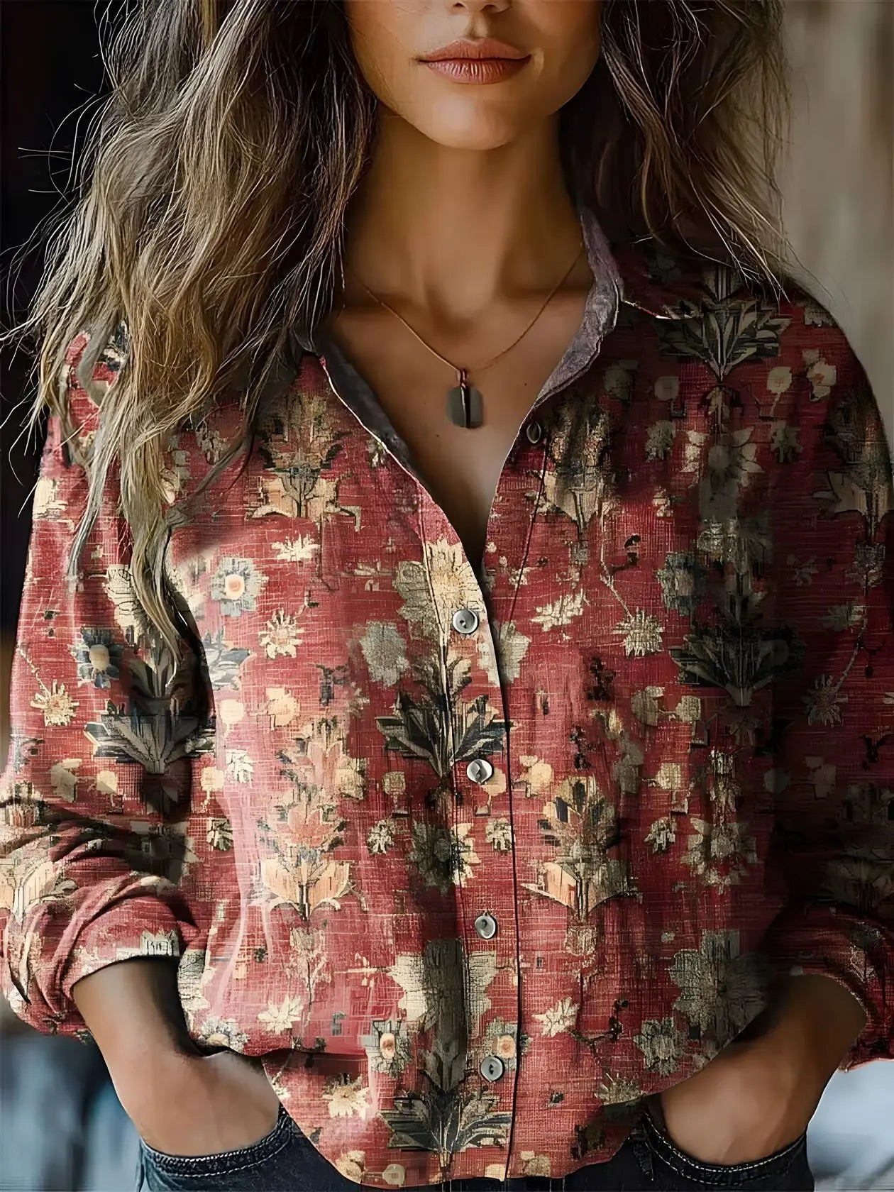 Daria | Printed Button Shirt