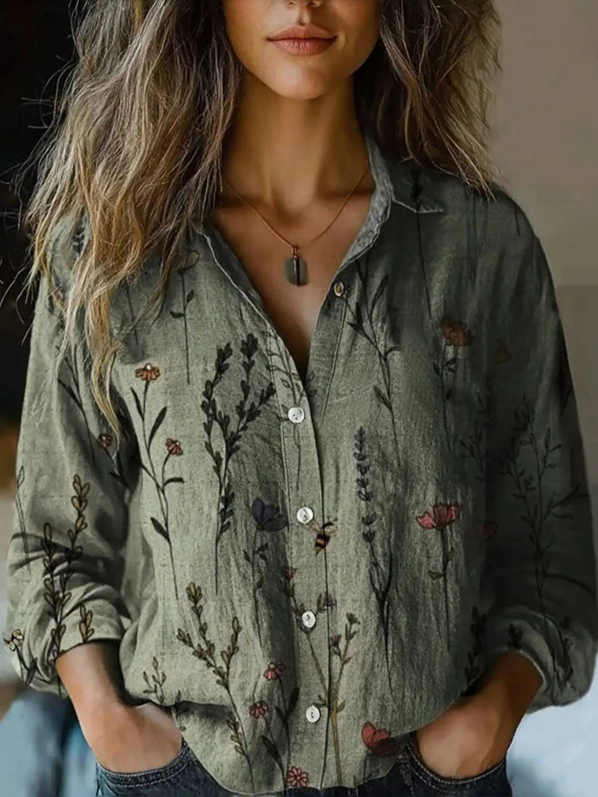 Daria | Printed Button Shirt