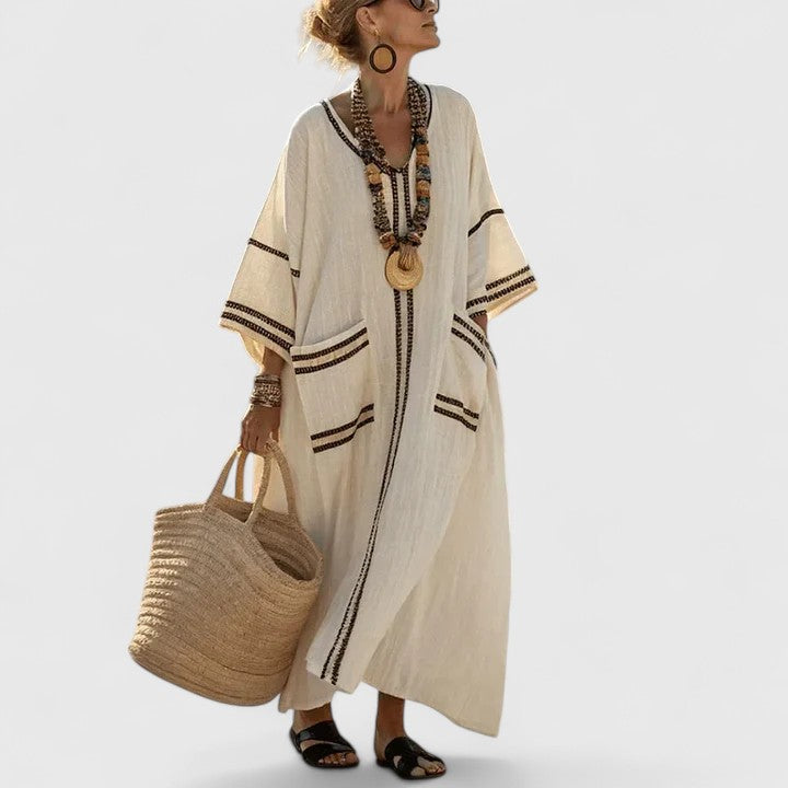 Fiona | Womens Boho Pocket Maxi Dress