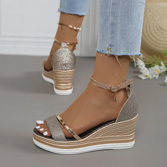 Marion | Womens Platform Wedge Strap Sandals