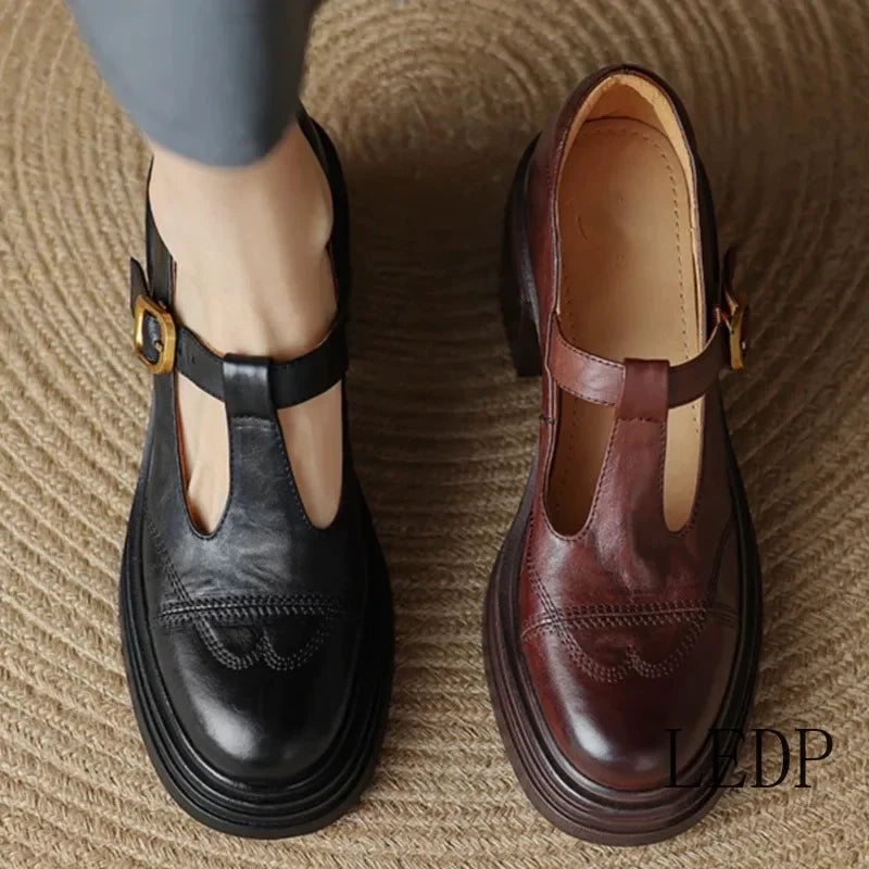 Antonia® | Zapatos Mary Jane ortopédicos de cuero vegano