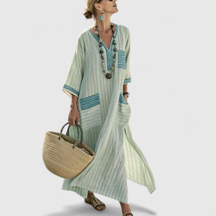 Fiona | Womens Boho Pocket Maxi Dress