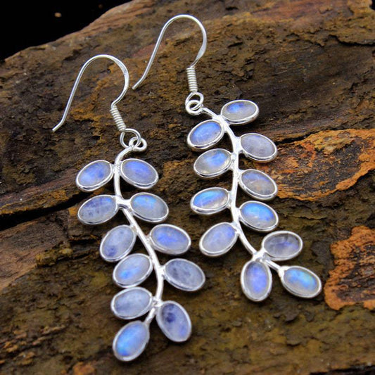 Graceful Moonstone Studs